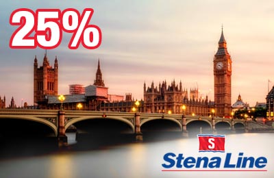 Tot 25% korting op de Hoek van Holland - Harwich route! Tot 25% korting op de Hoek van Holland - Harwich route!